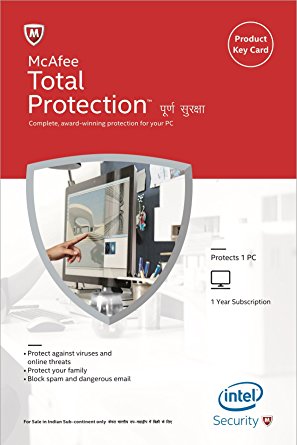 McAfee Total Protection 2017 1 PC 1 YEAR Global