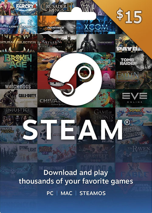 Buy Steam Gift Card 15 USD, Cheap Steam Gift Card 15 USD