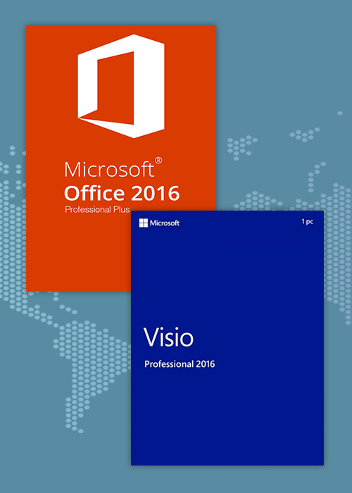 Official Office2016 Professional Plus + Visio Professional 2016 CD Key Pack Office2016 Professional Plus + Visio Professional 2016 CD Key Pack