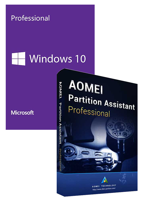 Official Windows10 PRO OEM+AOMEI Partition Assistant Professional Edition Key Global Windows10 PRO OEM+AOMEI Partition Assistant Professional Edition Key Global