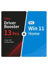 Official IObit Driver Booster 13 Pro 1 Year 1 PC CD Key Global+MS Win 11 Home  Pack